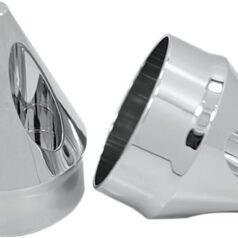 AXLE NUT COVER SPIKE CHROME 1"