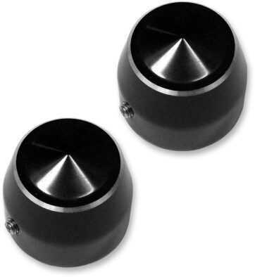 ACCUTRONIX AXLE CAPS ELITE FRONT 1" BLACK