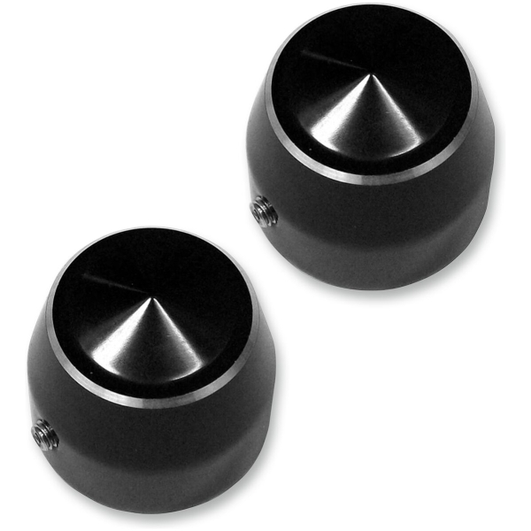 ACCUTRONIX AXLE CAPS ELITE FRONT 1" BLACK