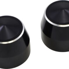 ACCUTRONIX AXLE CAPS ELITE FRONT 25MM BLACK