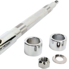 AXLE KIT FRONT CHROME 1"
