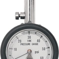 TIRE PRESSURE GAUGE 60PSI 45°