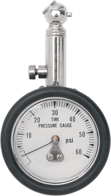 TIRE PRESSURE GAUGE 60PSI 45°