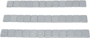 K&L-SUPPLY, WEEL WEIGHTS, STICK ON, 0,25OZ, SILVER, 36 PIECES