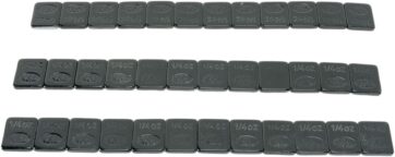 K&L-SUPPLY, WEEL WEIGHTS, STICK ON, 0,25OZ, BLACK, 36 PIECES