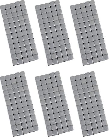 K&L-SUPPLY, WEEL WEIGHTS, STICK ON, SMALL, 5G, SILVER