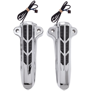 FORK LOWER LEG COVERS LIGHTED CHROME