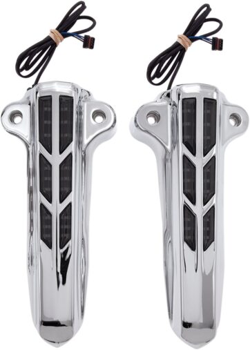 FORK LOWER LEG COVERS LIGHTED CHROME