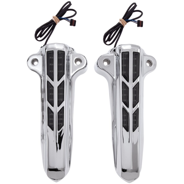 FORK LOWER LEG COVERS LIGHTED CHROME