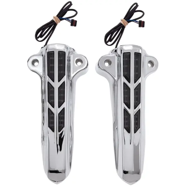 FORK LOWER LEG COVERS LIGHTED CHROME