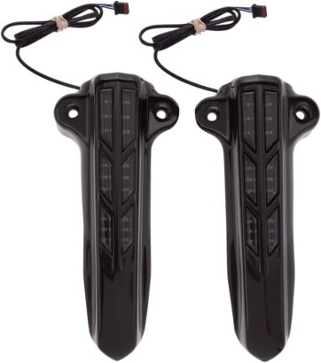 FORK LOWER LEG COVERS LIGHTED BLACK