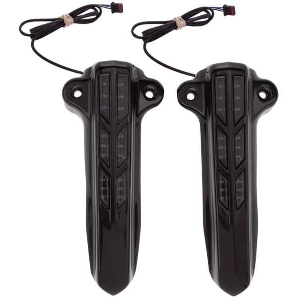 FORK LOWER LEG COVERS LIGHTED BLACK