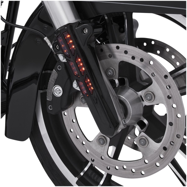 FORK LOWER LEG COVERS LIGHTED BLACK - Bild 2
