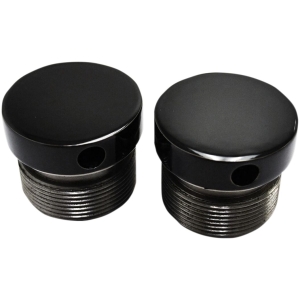 39MM FLUSH MOUNT FORK CAPS - BLACK