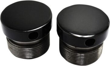 39MM FLUSH MOUNT FORK CAPS - BLACK