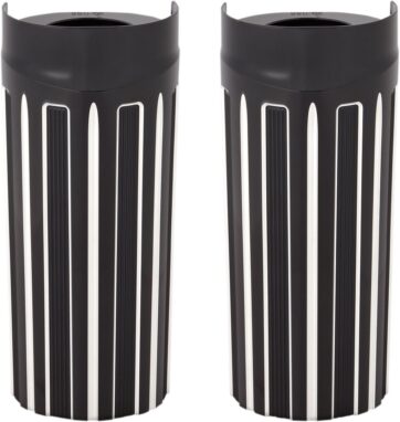 FORK BOOTS +2" 10-GAUGE  BLACK