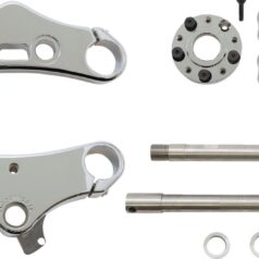 ACCUTRONIX TRIPLE TREE ELITE CONVERSION KIT 5° RAKE 49MM CHROME