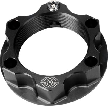 TOP YOKE NUT ACMA ALUMINUM 28x1 BLACK