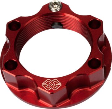 TOP YOKE NUT ACMA ALUMINUM 28x1 RED