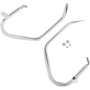 SADDLEBAG GUARDS LOW-PROFILE CHROME