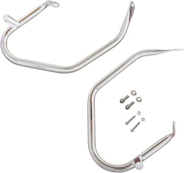SADDLEBAG GUARDS LOW-PROFILE CHROME