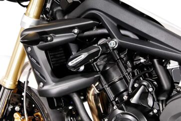 FRAME SLIDER SET BLACK Triumph Street Triple 675