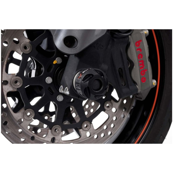 FRONT AXLE SLIDER SET BLACK KTM models - Bild 2