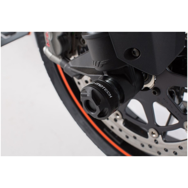 FRONT AXLE SLIDER SET BLACK KTM models - Bild 3
