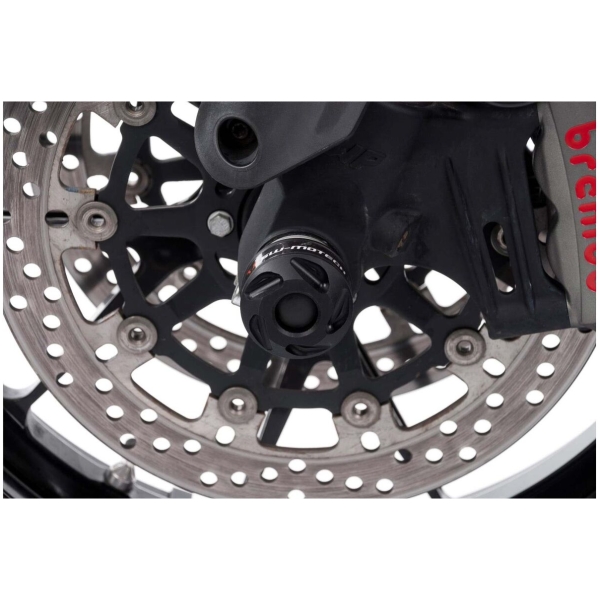 FRONT AXLE SLIDER SET BLACK KTM models - Bild 4
