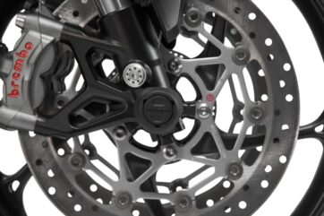 FRONT AXLE SLIDER SET BLACK BMW S 1000 R / RR / XR - Bild 3