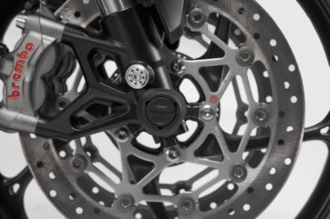 FRONT AXLE SLIDER SET BLACK Kawasaki Z650 , Ninja 650 - Bild 2