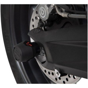 REAR AXLE SLIDER SET BLACK Suzuki GSX-S1000 / F, Honda CB1100RR