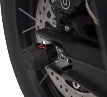 REAR AXLE SLIDER SET BLACK Triumph Tiger 800 / 900 - Bild 2