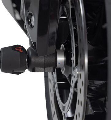 FRONT AXLE SLIDER SET BLACK Street Triple , Daytona - Bild 2