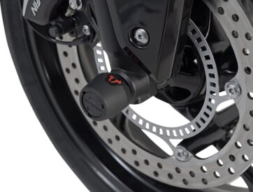 FRONT AXLE SLIDER SET BLACK Street Triple , Daytona - Bild 3