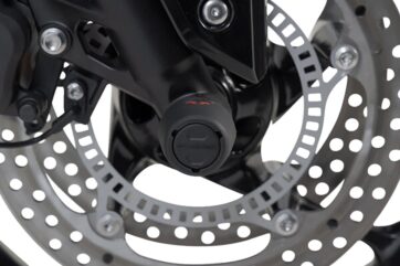 FRONT AXLE SLIDER SET BLACK Street Triple , Daytona - Bild 4