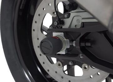 REAR AXLE SLIDER SET BLACK KTM 1050/1090/1190 Adv, 1290 SAdv - Bild 2