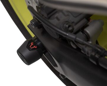 REAR AXLE SLIDER SET BLACK Yamaha MT-09