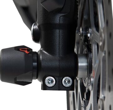 FRONT AXLE SLIDER SET BLACK BMW G 310 R /G 310 GS - Bild 3