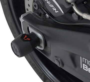 REAR AXLE SLIDER SET BLACK Triumph Trident 660 - Bild 2