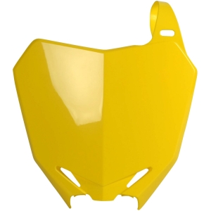 NUMBER PLATE YELLOW