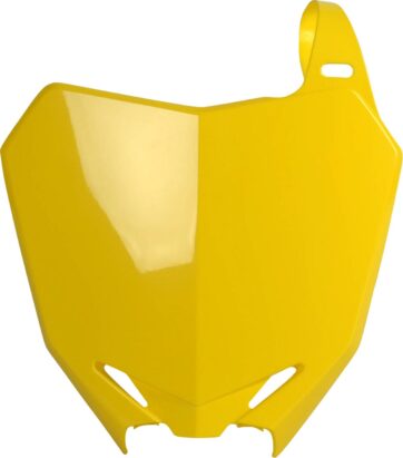 NUMBER PLATE YELLOW