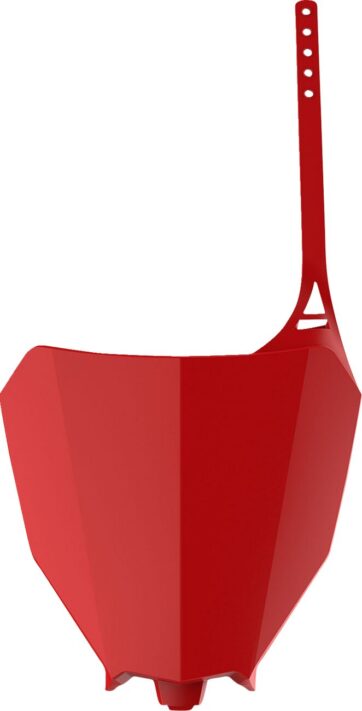 NUMBER PLATE RED