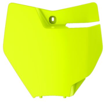 FRONT NUMBER PLATE FLUO YELLOW