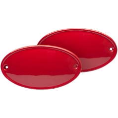 SIDE NUMBER PLATES ROYAL ENFIELD RED