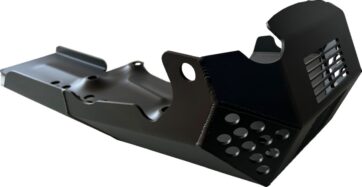 SKID PLATE ALUM BLK 21-23 PAN AMERICA