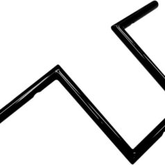 1" NARROW Z-BARS 10" RISE BLACK UNIVERSAL