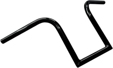 1" NARROW BOURBON APE BARS 12" RISE BLACK UNIVERSAL - Bild 2