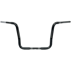 GLOSS BLACK 1 1/4" BUFFALO 13" APE HANGER TOURING BARS
