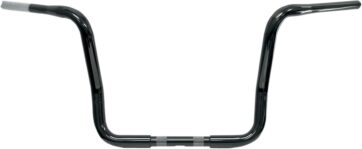 GLOSS BLACK 1 1/4" BUFFALO 17" APE HANGER TOURING BARS